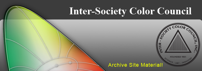 stylized chromaticity diagram and ISCC logo